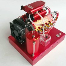 拓阳V型8缸发动机涡轮机器增压模型汽油V8迷你微型引擎FS-V800
