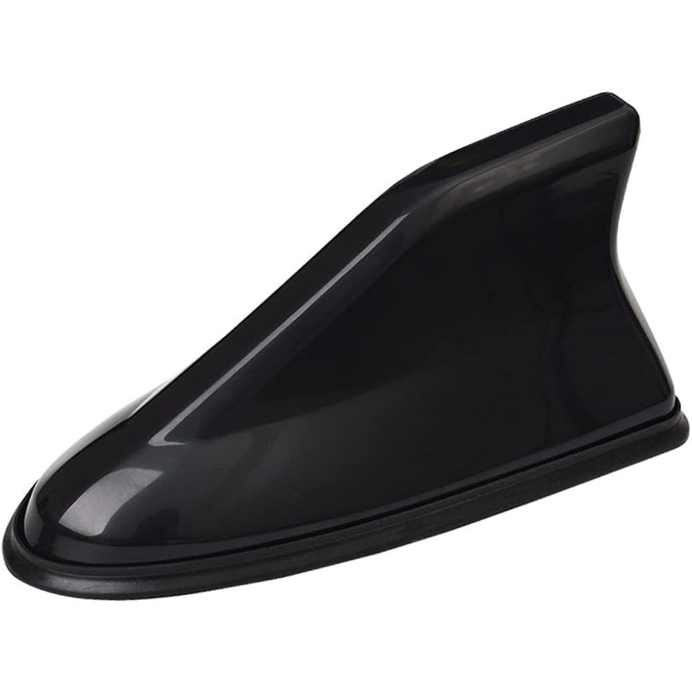 Qìchē Car Shark Fin Radio Antenna No-Drill Roof Modified FM/AM Signal (vehicle antenna) - black-opp-bag