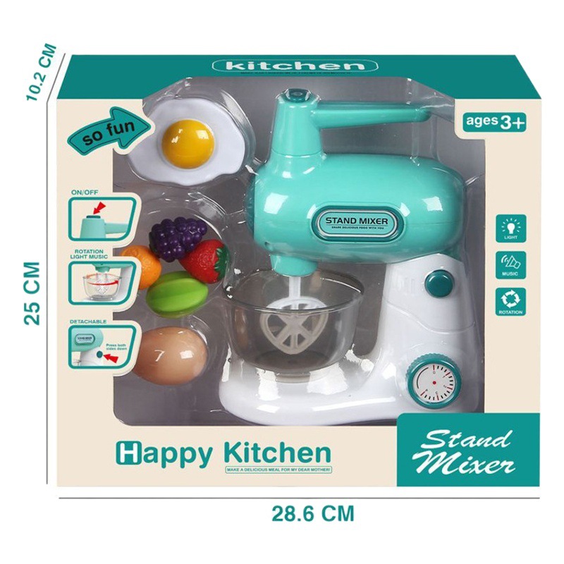 Nuevos niños jugar casa simulación mezclador educativo fruta juguete cocina exprimidor eléctrico desayuno huevo batidor