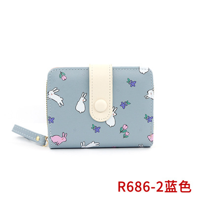 Nuevo estilo coreano de las mujeres cartera corta patrón de piedra moda hebilla de gran capacidad Multi-tarjeta monedero bolsa de identificación