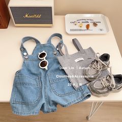 女童套裝2024夏季新款洋氣韓版牛仔吊帶套裝兒童休閒夏款兩件套潮