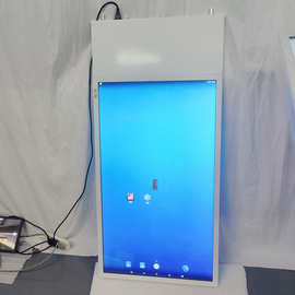 43寸双面吊装广告机 橱窗正背面海报屏银行酒店商场双显智慧大屏