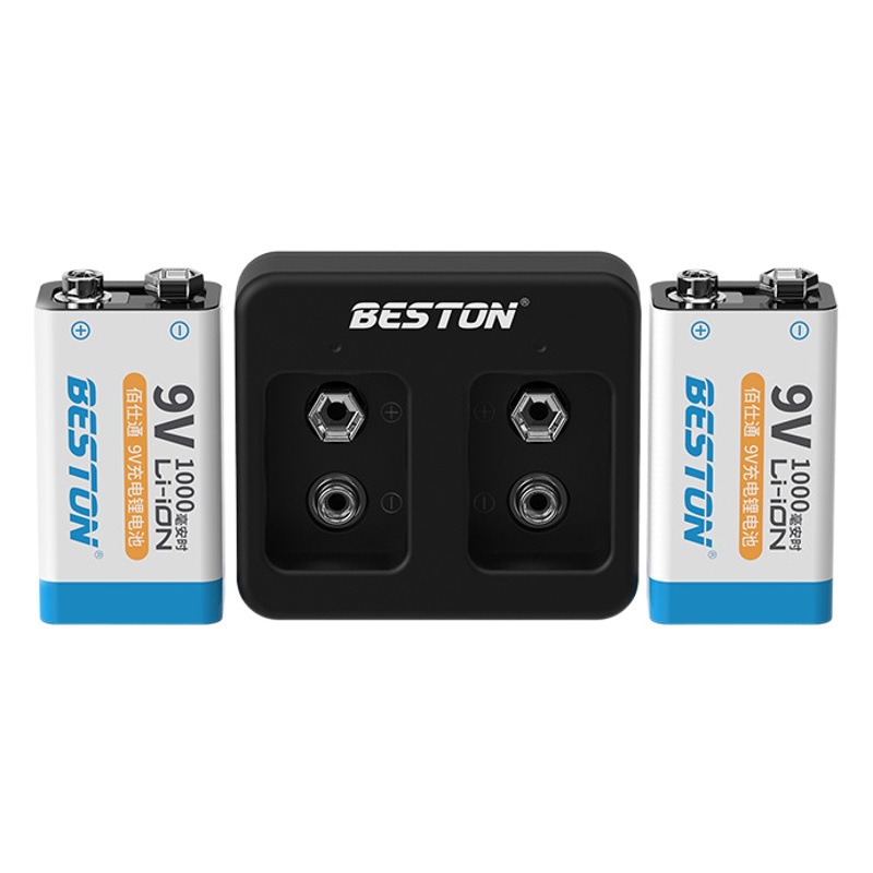 beston Bestone 9V lithium rechargeable battery set KTV microphone battery multimeter battery