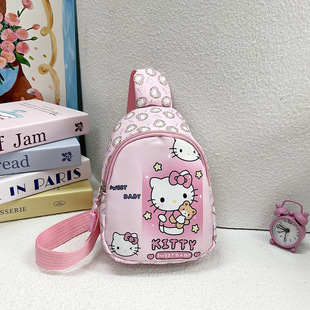 Cartoon children's chest bag for kindergarten, small school bag, bag strap, backpack, food play, toy, one-shoulder bag, new collection