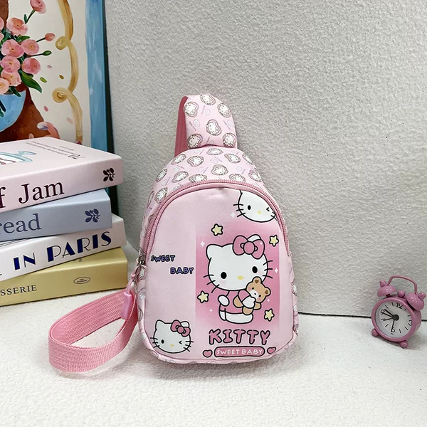 New Cartoon Children's Chest Bag Cute Kindergarten Schoolbag Fashion Kids Crossbody Backpack Snack Toy Shoulder Bag