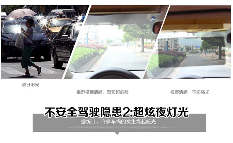 Night Vision Sun Visor Driver Anti-Glare Goggles Car Anti-High Beam Artifact Day and Night Dual-Use Foreign Trade