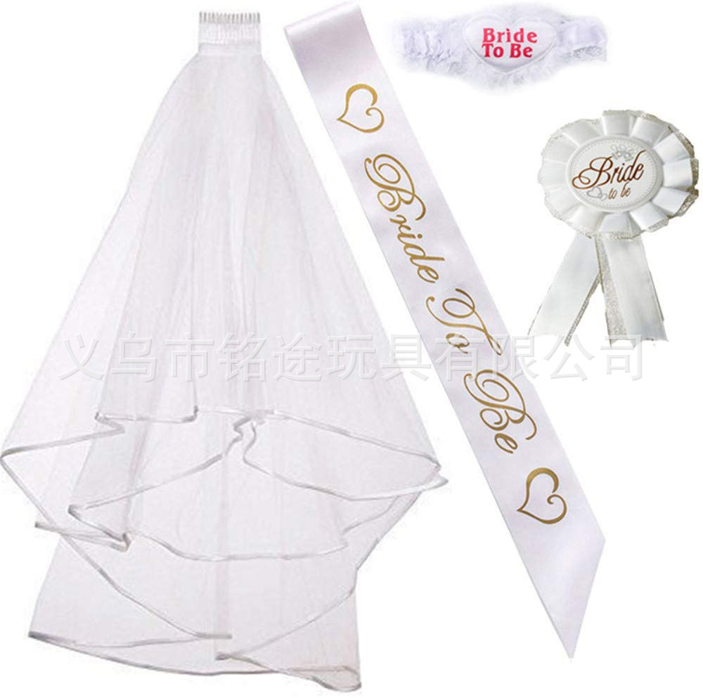 20WD2033 velo correa de hombro insignia anillo de pierna Conjunto de 4 piezas