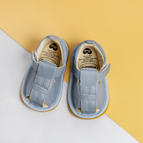 Summer 0-1 year baby sandals walking shoes 3-6-9-12 months soft rubber sole anti-slip non-fall non-kick
