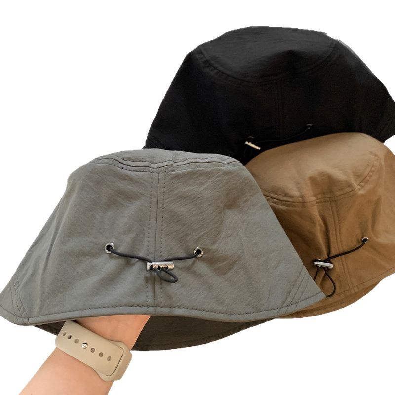 2024 nuevo sombrero de pescador japonés para mujeres de verano delgado ocio sombrero de bisel grande para mostrar la cara pequeño sombrero de balde de protección solar