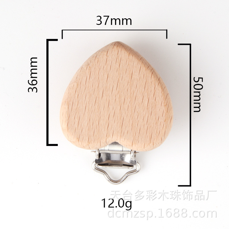 8601 Love pacifier clip
