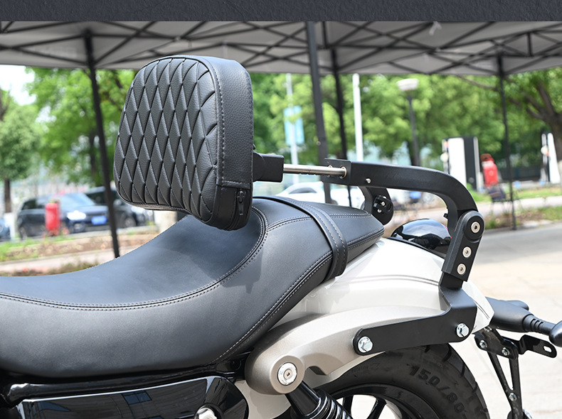 Motorcycle folding backrest for Graystone 250CVT, Jinjila 300, Flash 250V, Chunfeng, Wuyiji CU625, Haojue modification