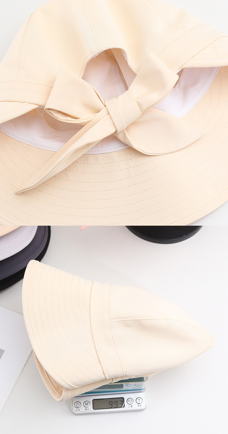 Women's Bowknot Duckbill Cap Sun Hat With Uv Protection_voghion.com