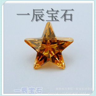 Производители Wuzhou продают оптовые продажи пятиугольные искусственные кубические циркониевые монолитные аксессуары DIY