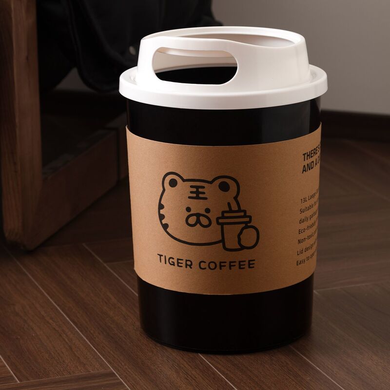 Bathroom Trash Can Suitable for Living Room, Bedroom, under the Table Trash Can, Office High-Looking Household Trash Can