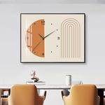 莫兰迪色电表箱装饰画免打孔电闸开关盒挂画弱电源箱遮挡画带钟表