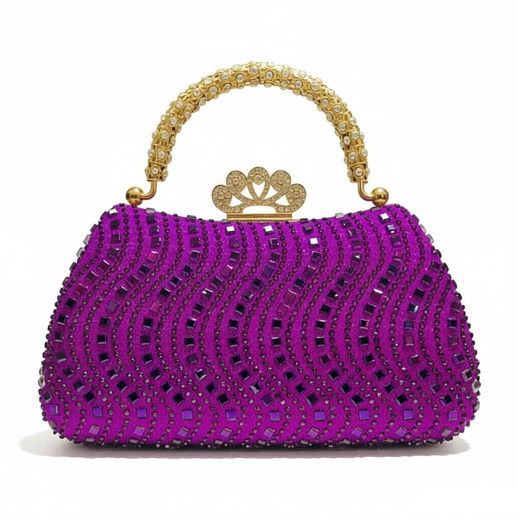 Elegante Abendtasche Mit Strasssteinen Für Damen_voghion.com