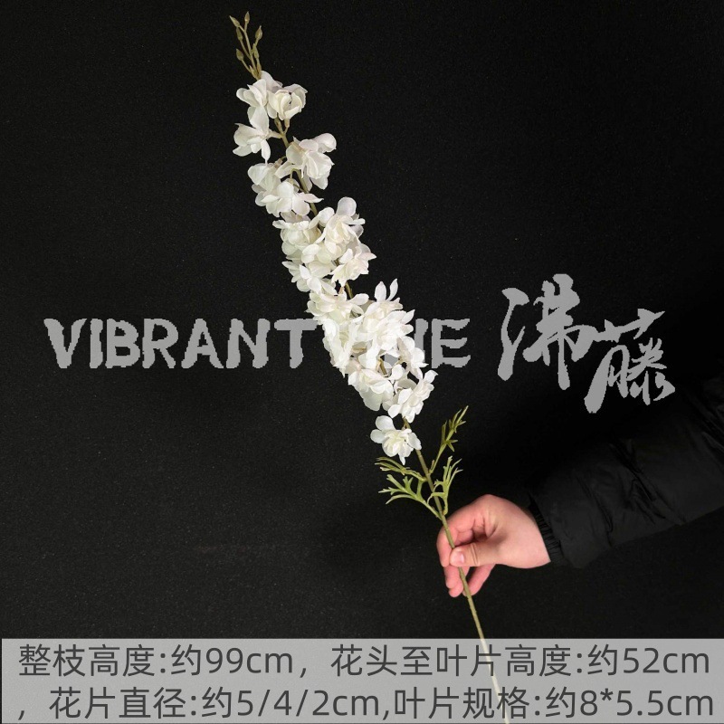 Arreglo de flores de guía de diseño de bodas blanco Arreglo de flores de guía Sala de estar del hotel Decoración de flores falsas Fábrica de flores artificiales al por mayor