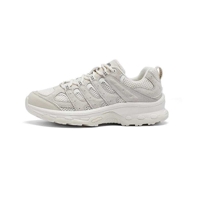 Augustion Daddy Shoes Mujer 2025 Verano Nuevo estilo ligero de suela gruesa Zapatillas blancas Zapatillas de senderismo casuales