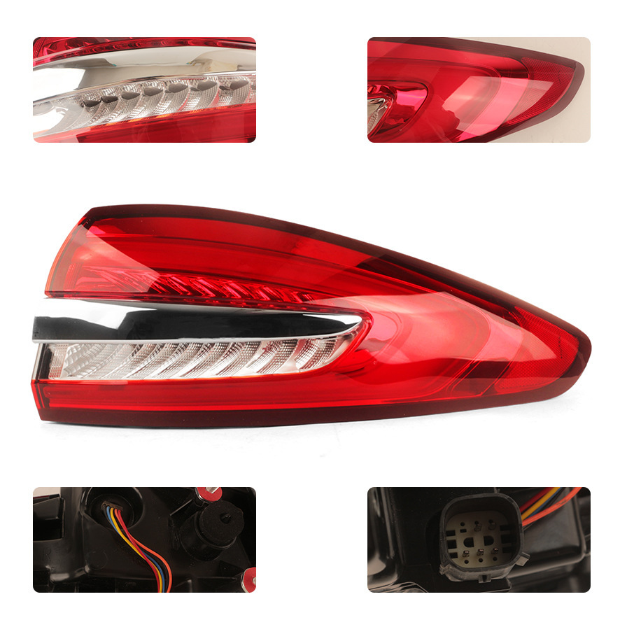 Adecuado para 17 - 20 modelos de Ford Mondeo conjunto de luz trasera Mondeo luz de freno hacia atrás izquierda y derecha cubierta de luz trasera