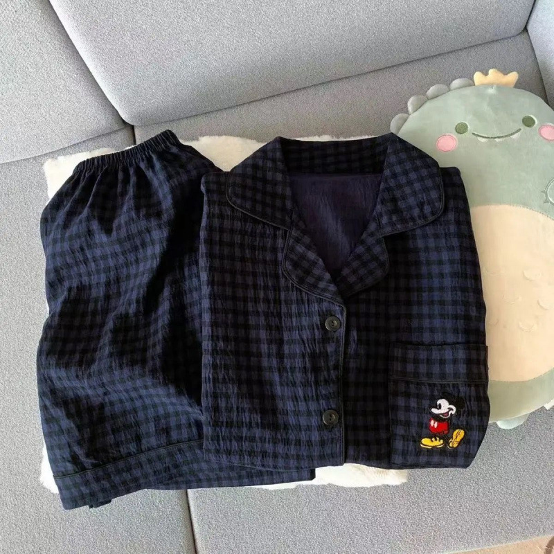 ピンク KT 猫パジャマ夏の女性の純粋な綿半袖ショーツ甘い雲綿夏は家の服セットの外で着用できます|undefined