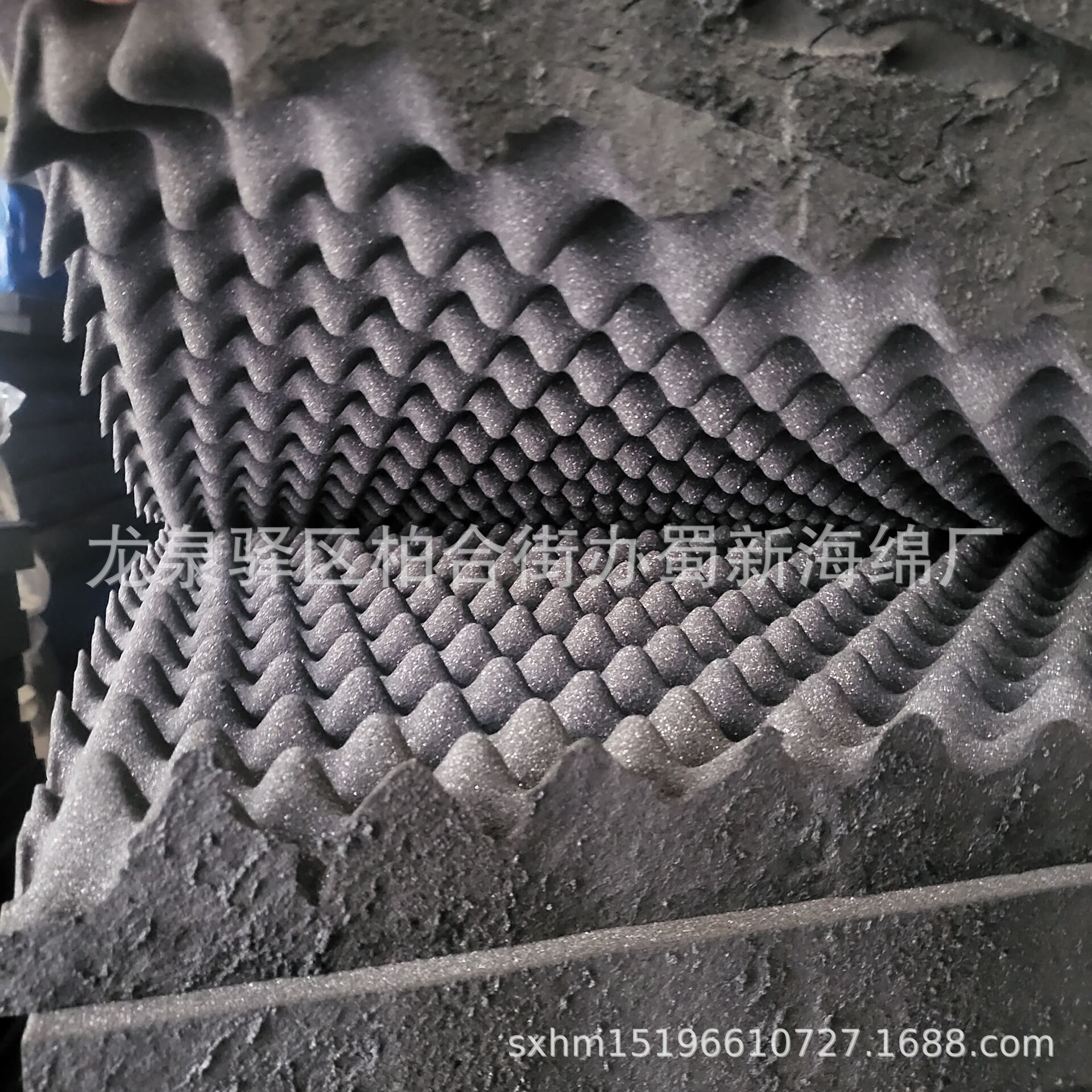 厂家供应黑色白色黄色波浪鸡蛋吸音阻燃海绵/软包吸音海绵