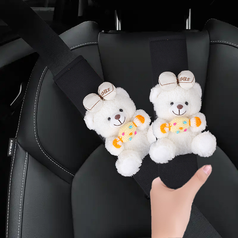 Funda Protectora para Cinturón de Coche de Peluche Artificial