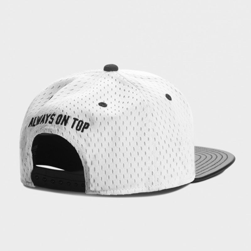 DANGEROUS White Sports Mesh Breathable Quick-Drying Sports Cap, Adjustable Stylish Baseball Cap for Adults and Men