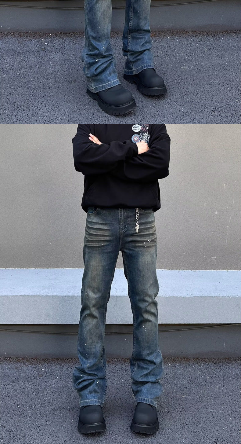 New Spring/Autumn High Quality Stretch Men's Jeans Straight Leg Slim Fit Retro Versatile Fashion Jeans_mkmklike.com