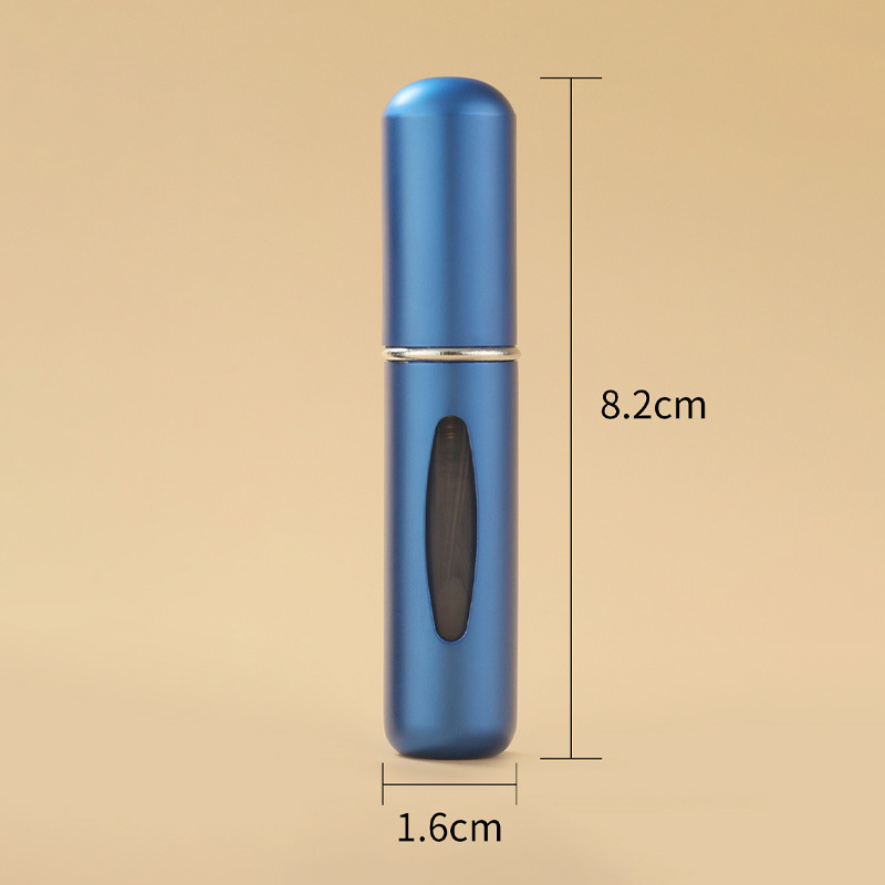 5ml de llenado inferior perfume sub-botella presionando botella de spray portátil de viaje sub-botella de líquido sub-contenedor botella cosmética