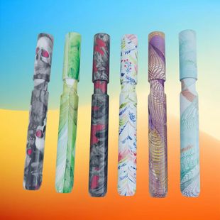 Manufacturer Cross-Border Direct Sales Colorful Aluminum Alloy Metal Portable Push-Type Metal Spring Mini