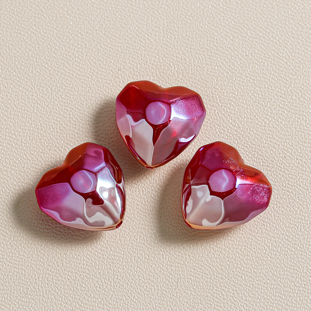 Heidi corte cuentas de amor granel diy accesorios de joyería accesorios de cuentas piezas pequeñas pulseras cadenas de teléfonos móviles