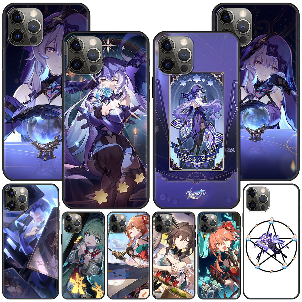 Phone Case for Honkai Star Rail Black Swan Case for Apple iPhone 11 14 13 Mi
