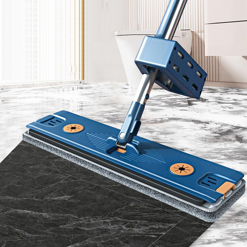 Flat Mop with No-Hand-Wash Design for Home Use, Push-Pull Water Squeeze, Large Size, Suitable for Hotel and Wooden Floors Cleaning Flat Mop with No-Hand-Wash Design for Home Use, Push-Pull Water Squeeze, Large Size, Suitable for Hotel and Wooden Floors Cleaning