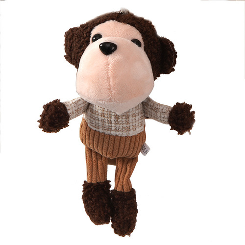 New creative cartoon pudding monkey plush doll bag key pendant monkey plush toy manufacturer wholesale