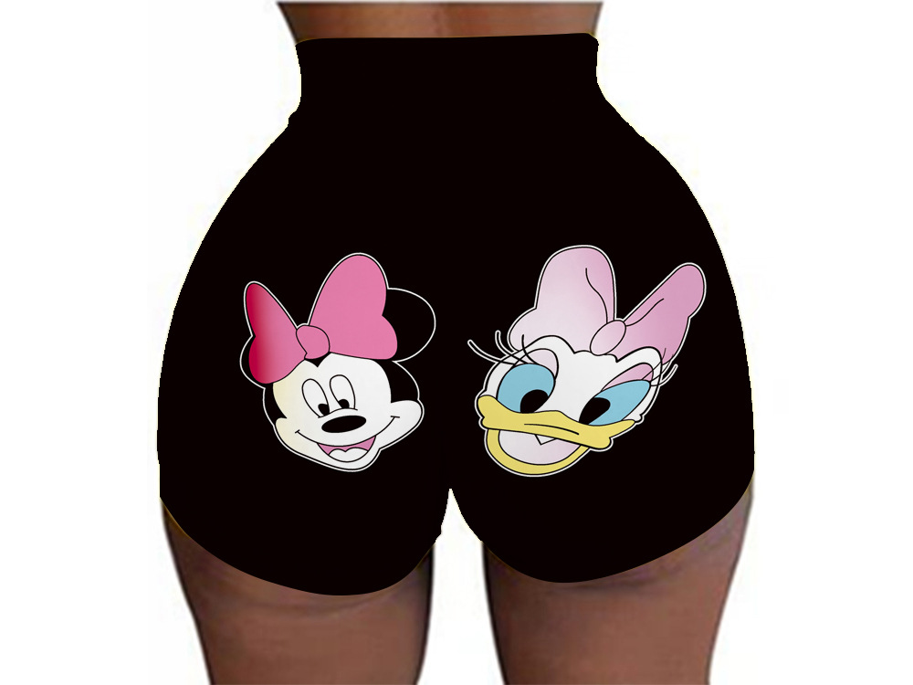 Pantalones cortos de cadera deportivos casuales de camuflaje con estampado digital europeo y americano, las mujeres pueden pedir una pieza