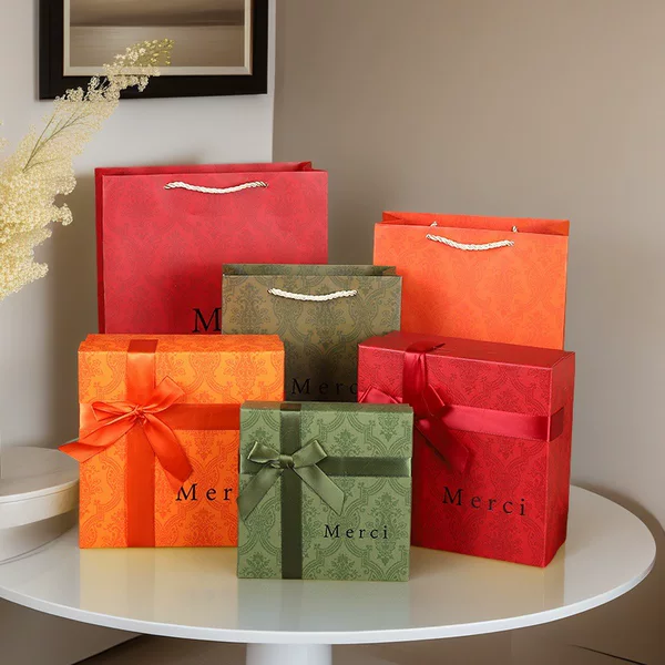 High-Looking Light Luxury Gift Box, Bow Gift Box, Birthday Gift Box, Valentine's Day Teacher's Day Gift Packaging Box