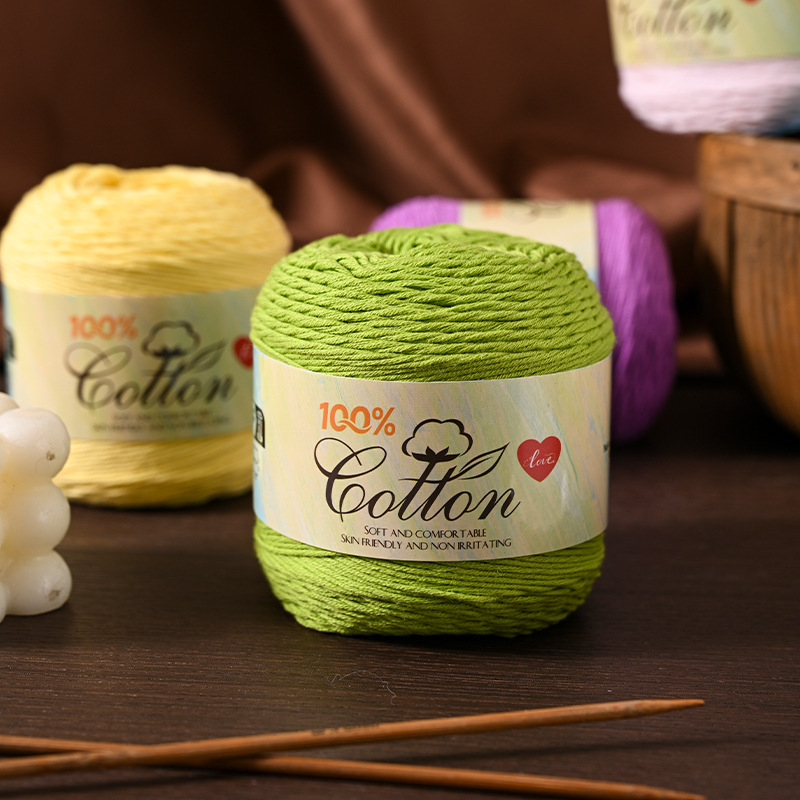 Cotton children's woolen organic ball of yarn