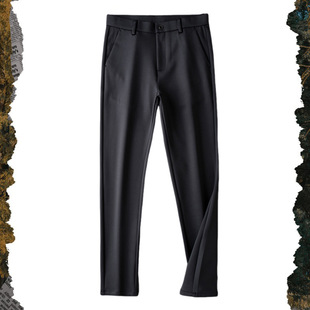 3061 | Plus size men's spring and summer new casual pants men's loose plus size stretch all-match business casual suit pants