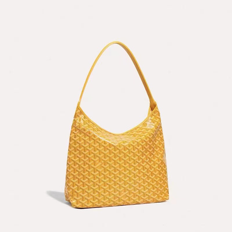 Cuero genuino Goyard bolso de las mujeres perro diente Y palabra impresa Hobo bolso de mano bolsa de compras de gran capacidad bolso de las mujeres