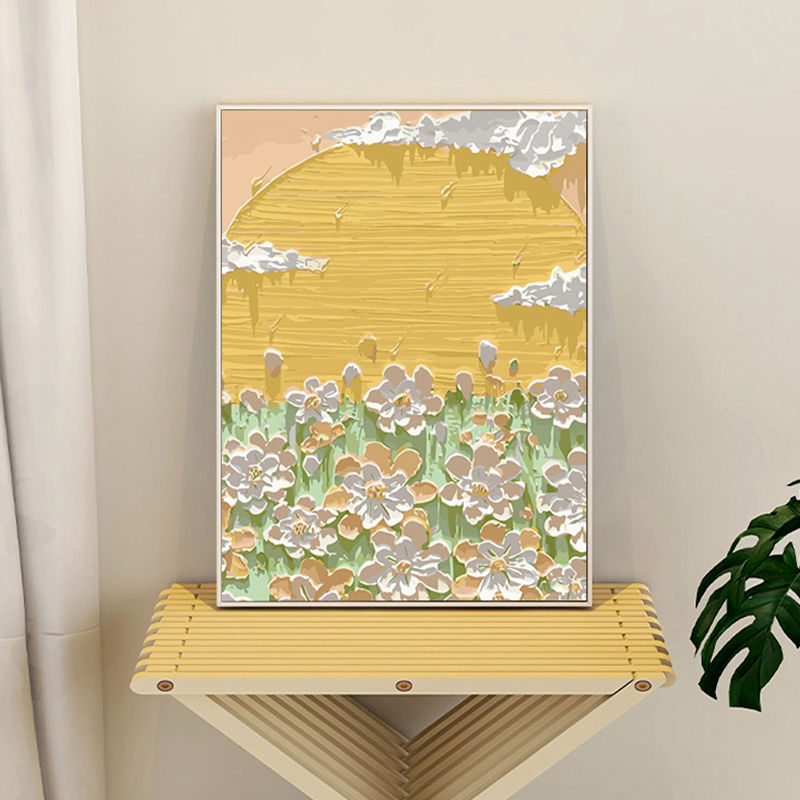 bedroom fresh mural Healing Art a living room Decorative painting Simplicity Skin texture Warm to ground