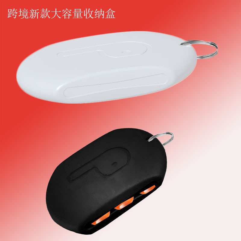 Cross-border in stock wholesale silicone earphone storage bag data cable storage box earplug set ear cap silicone box bag