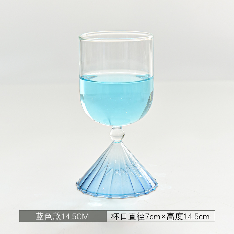 Creativa taza de helado gradiente de postre copa de vidrio Copa pudín helado taza de cóctel