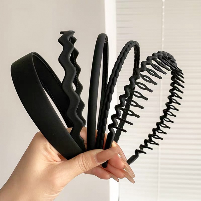 Nuevo cabello de cinco piezas para mujeres fuera de la tarjeta de cabello universal lavado de la cara especial para presionar el cabello de la cabeza artefacto mágico tocado rojo de la red para mujeres