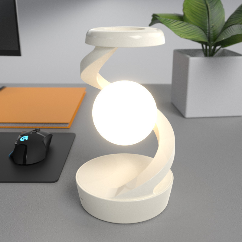 Amazon transfronteriza visión giratoria flotante lámpara de mesa celular inalámbrica RGB dormitorio atmósfera luz nocturna