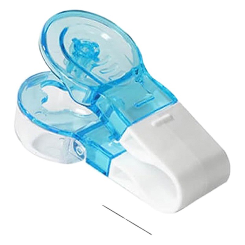 Tomador de la píldora portátil transfronteriza nueva píldora que toma el dispositivo a prueba de polvo píldora tomando la caja de la tableta abridor de la medicina