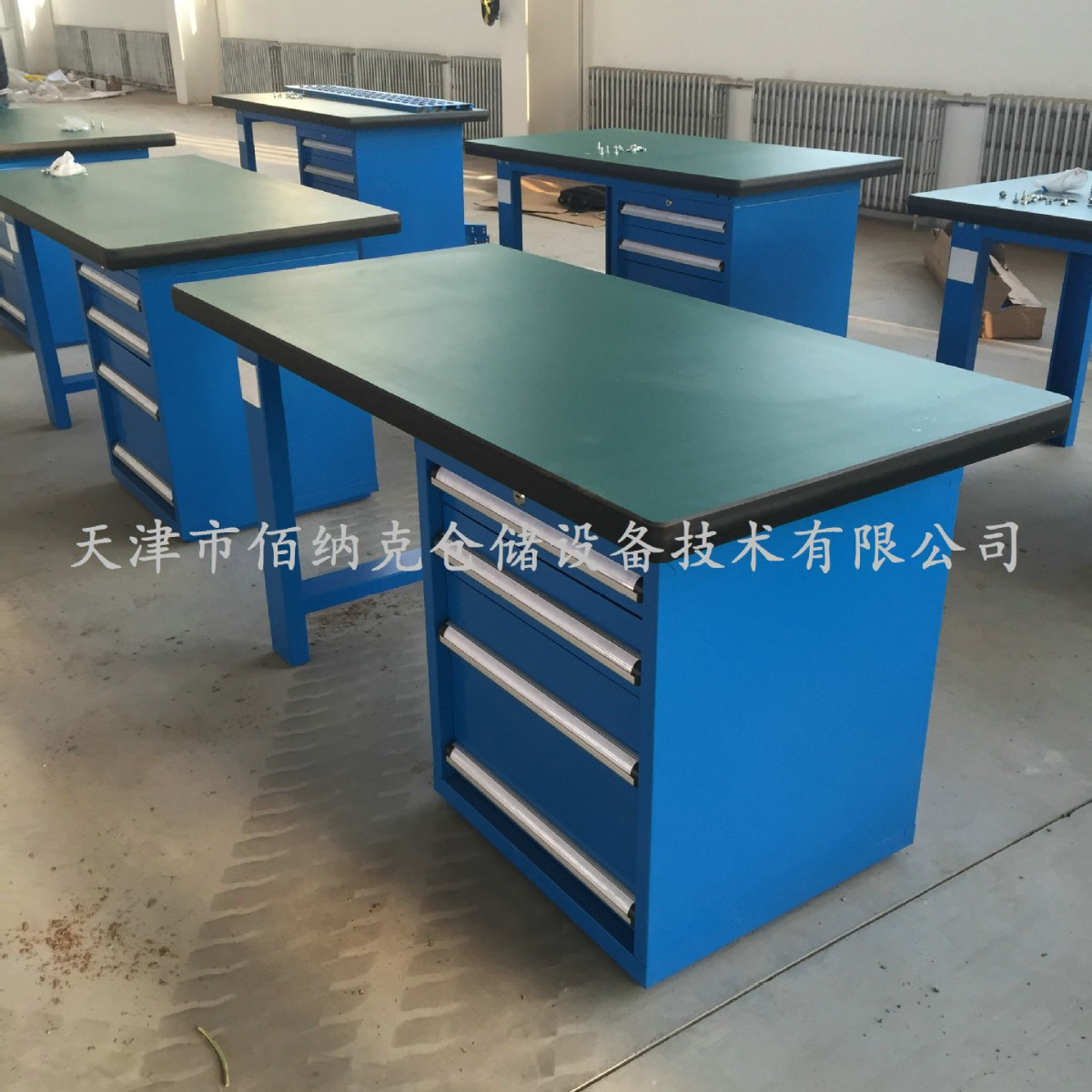 天津厂家供应全钢防静电工作台铁板工作台钳工桌全钢铁板工作台