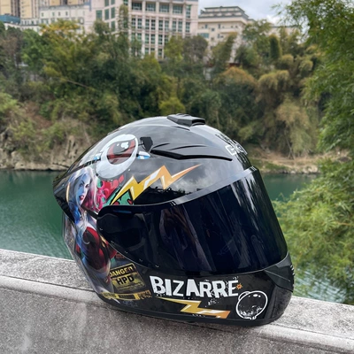 Motosiklet kaskı (dəbilqə) Motorcycle Full-Face Helmet for Men and