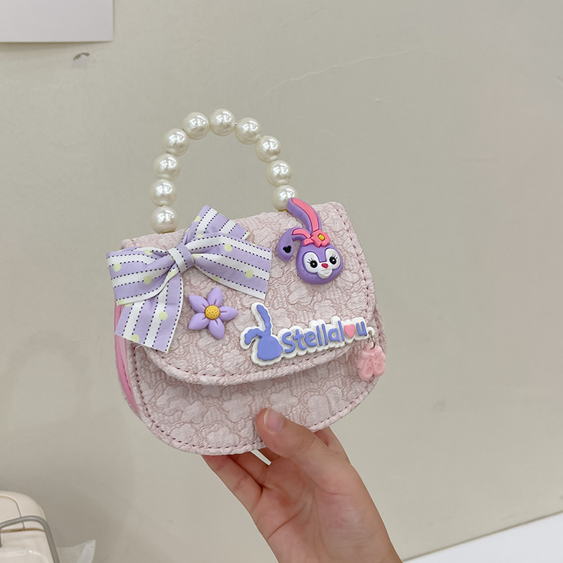 Nuevo bolso de los niños lindo pequeña flor exquisito mini monedero moda princesa bolso de estilo occidental bolsa de mensajero