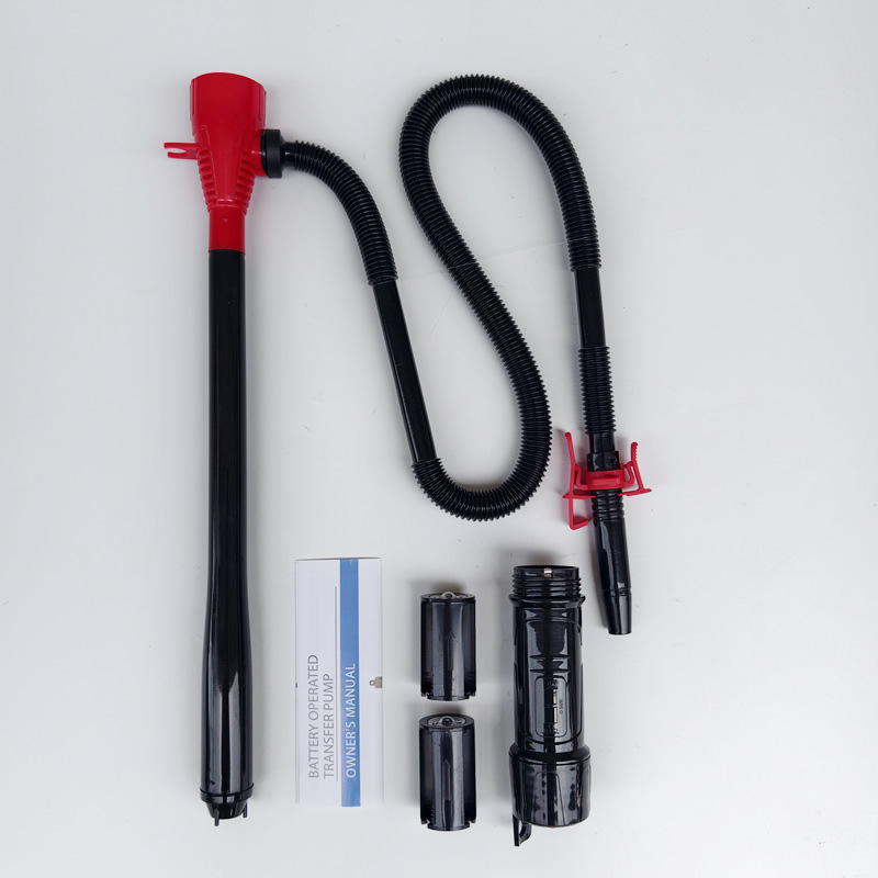 Electric oil pump, portable emergency oil extractor for vehicles, detachable battery-powered water pump, used for transferring gasoline and diesel, with suction hose