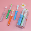 Cartoon Baby Bear Toothbrush 8 Drum children clean Valuables Manual toothbrush 2-12 Sui portable wholesale